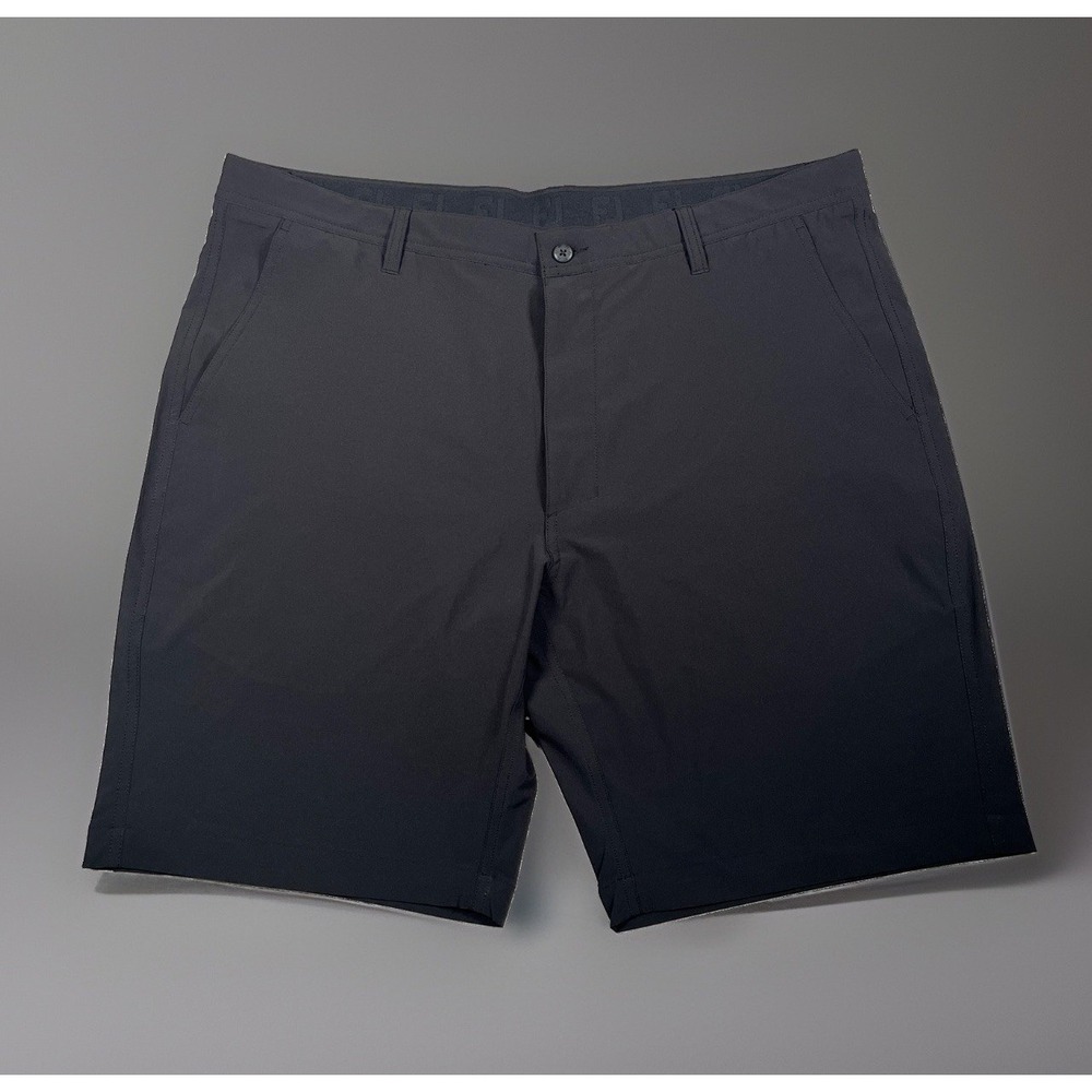 FootJoy New Style Golf Shorts Mens 38 Black Performance Stretch Flat Front Light